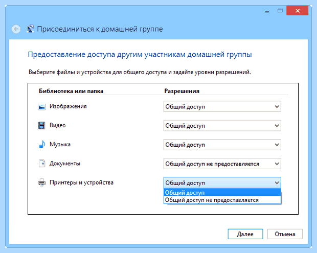 Windows 7 доступ