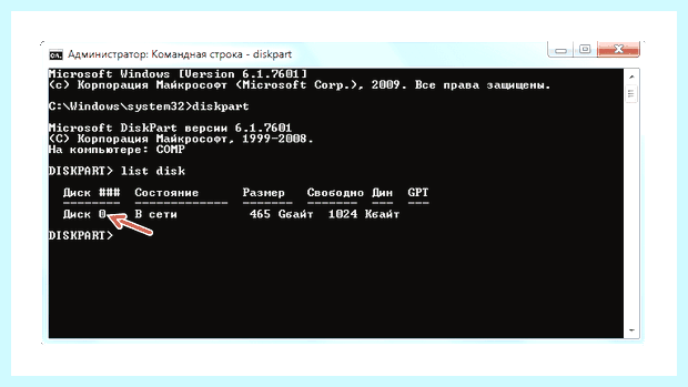 Windows 7 восстановление загрузчика через командную строку