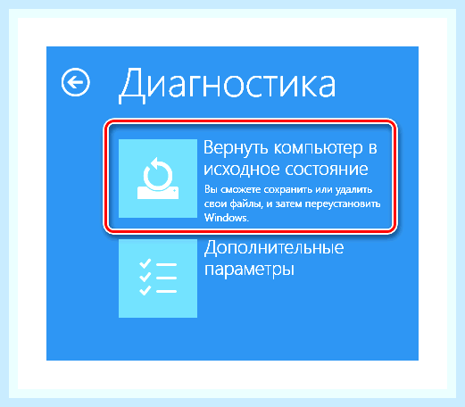 Вернуть windows 10 к заводским настройкам