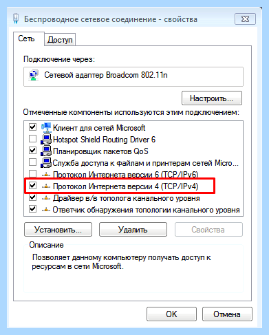 Windows 7 неопознанная сеть