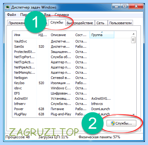 Windows 7 отключение ненужных служб и процессов
