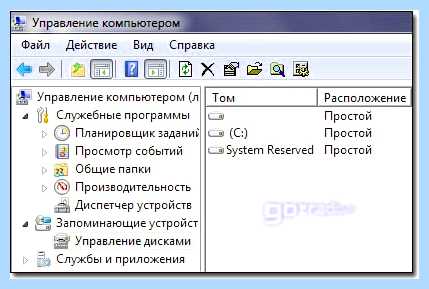 Windows 7 разбить диск