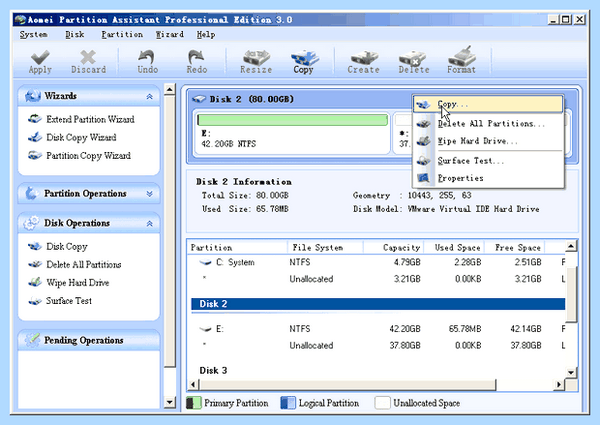 Disk to disk
