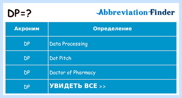 Dp что такое
