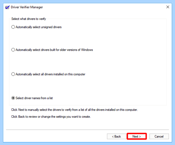 Driver irql not less