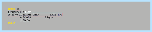 Efi shell что делать
