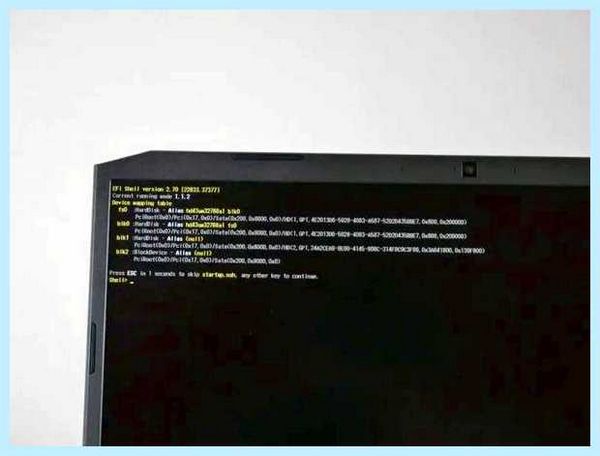 Efi shell что делать