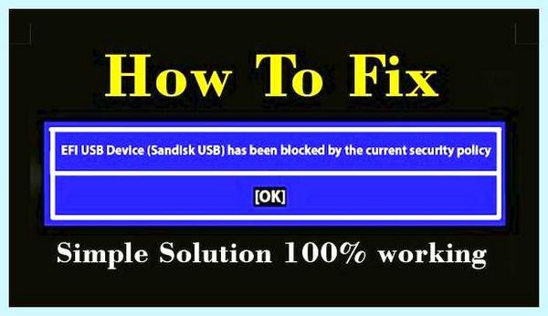Efi usb device что это