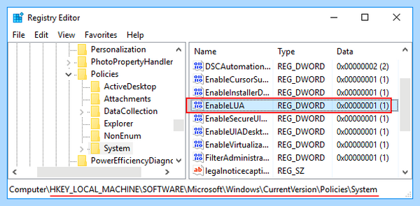 Enablelua windows 10
