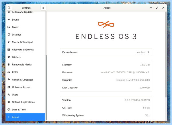 Endless os 3