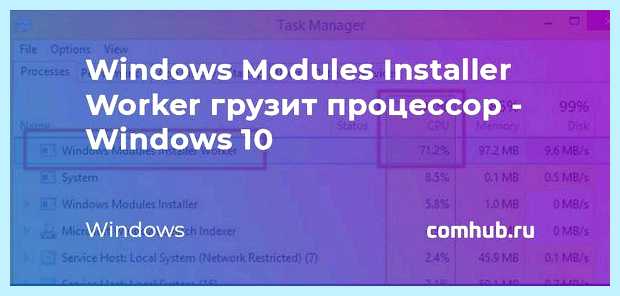 Windows modules installer