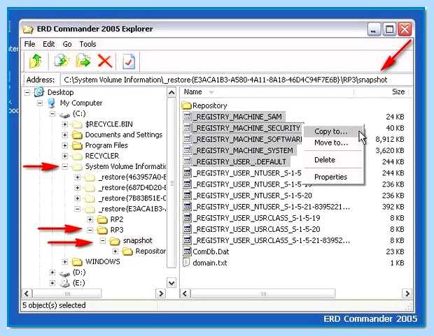 Windows system32 config system