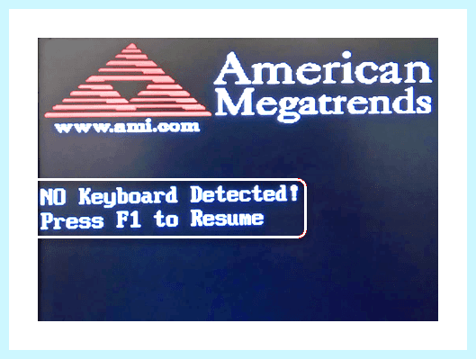 Enter setup to recover bios setting
