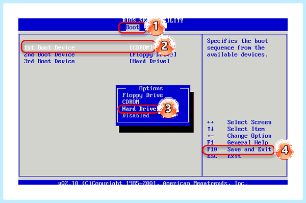 Enter setup to recover bios setting