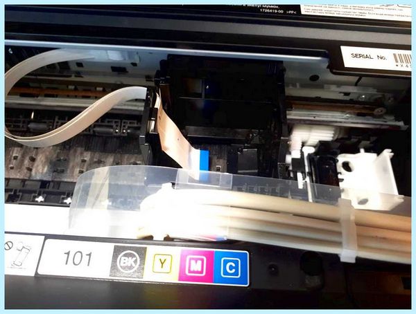 Epson l210 прочистка