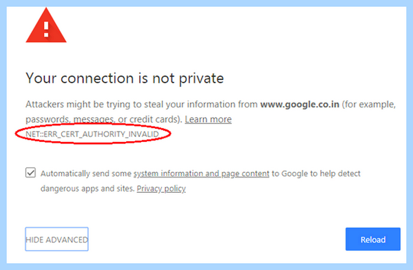Err cert invalid яндекс браузер