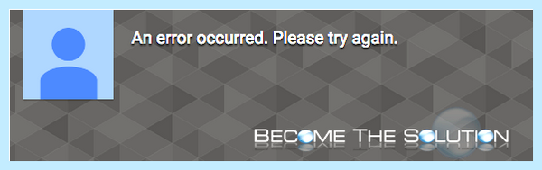 Error occurred перевести