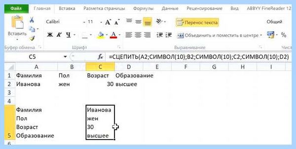Excel перенос в ячейке (excel, перенос, ячейка, Power Query) Excel перенос в ячейке