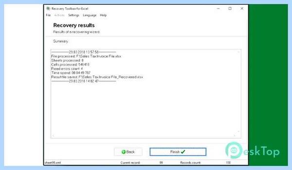 Excel recovery toolbox