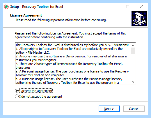Excel recovery toolbox