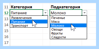 Excel выпадающий список значений (excel, выпадать, список, значение) Excel выпадающий список значений