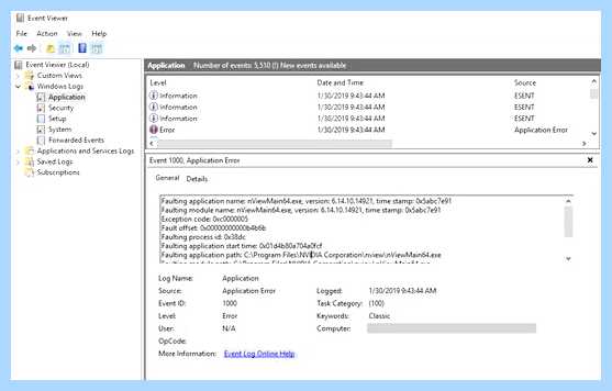 Exception code 0xc0000005
