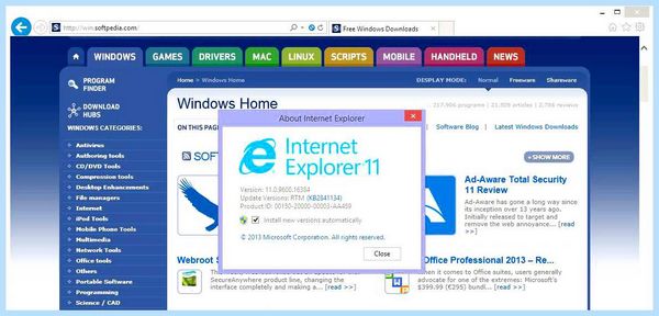 Explorer 11 для windows 7 32 bit