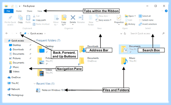 Explorer windows 10