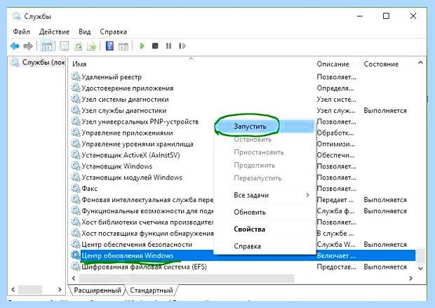 Windows update как включить