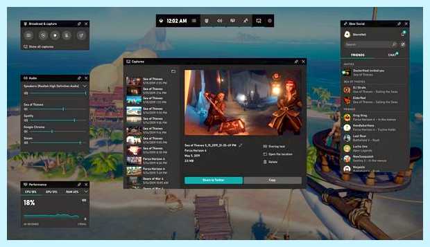 Windows xbox game bar