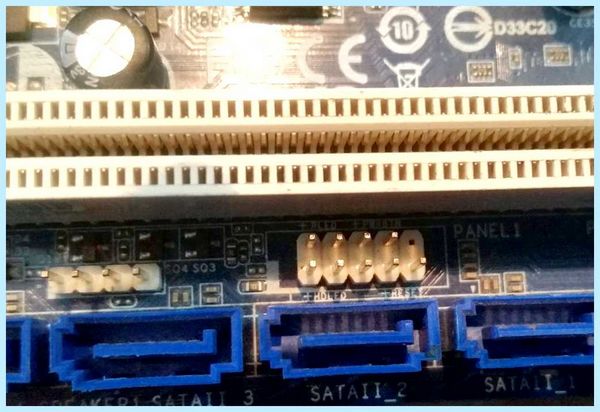 F panel на материнской плате