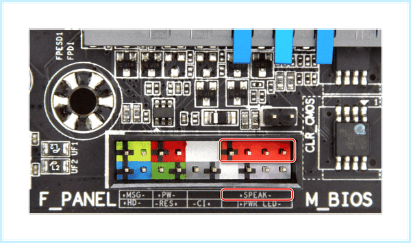 F panel на материнской