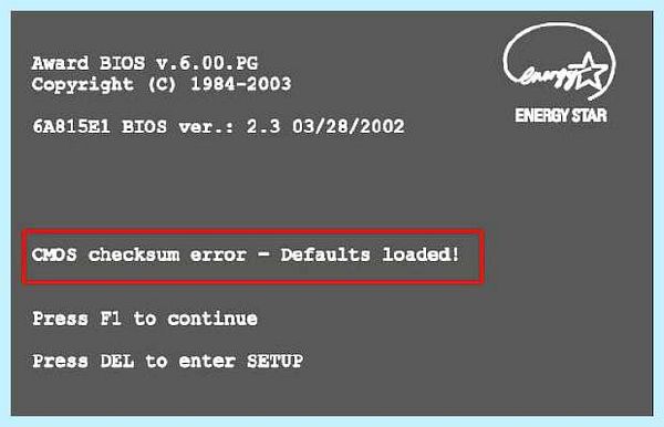 F1 при загрузке (переть, загрузка, настройки BIOS, enter Setup recover, recover BIOS, BIOS setting) F1 при загрузке