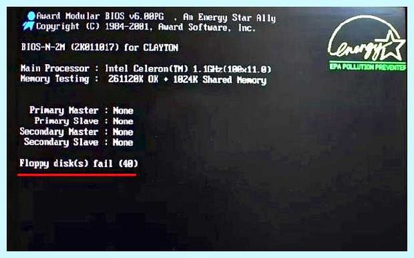 F1 при загрузке (переть, загрузка, настройки BIOS, enter Setup recover, recover BIOS, BIOS setting) F1 при загрузке