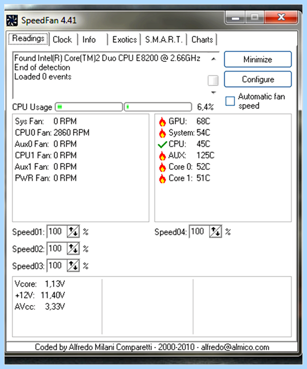 Fan error lenovo