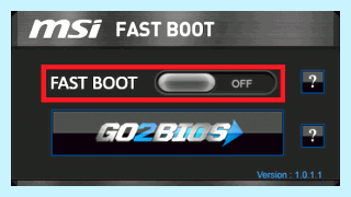 Fast boot msi что это