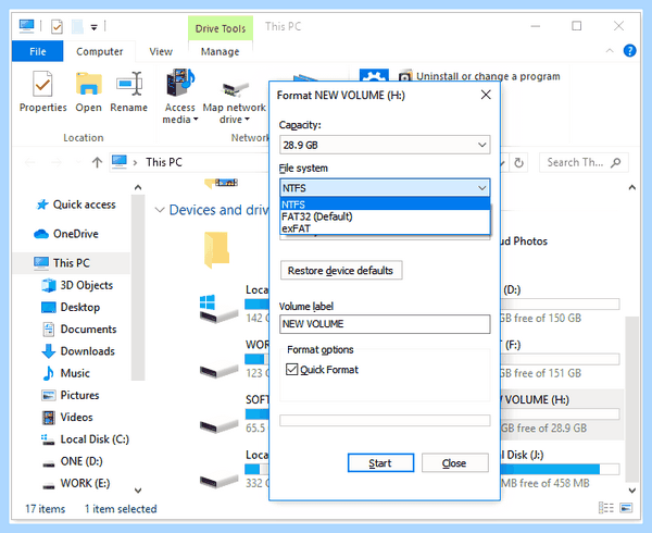 Fat32 to ntfs