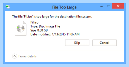 Fat32 to ntfs
