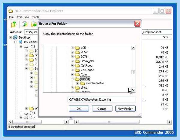 File windows system32 config system