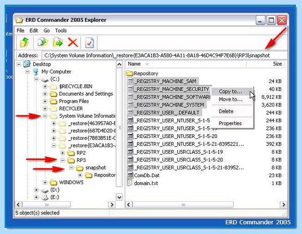 File windows system32 config system