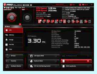 Flash bios button
