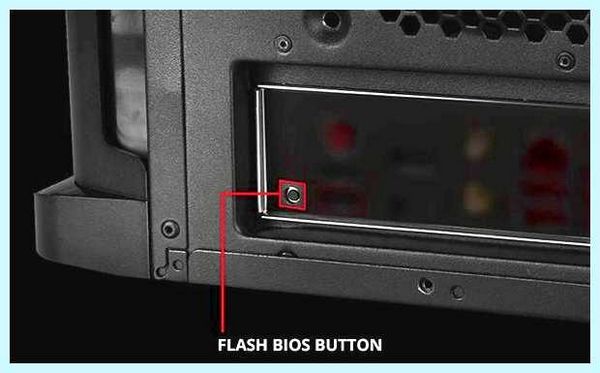 Flash bios button