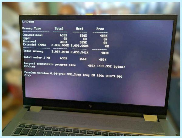 Free dos что это такое в ноутбуке (free, ноутбуке, 100% 100%, --name QEMU) Free dos что это такое в ноутбуке