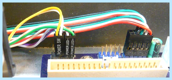 Front panel connector