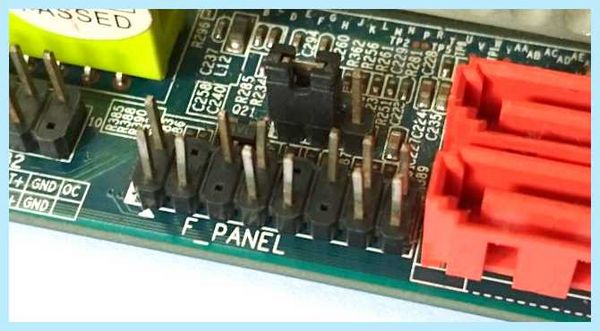 Front panel header