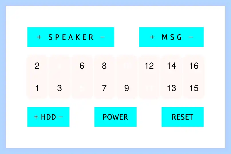 Front panel header
