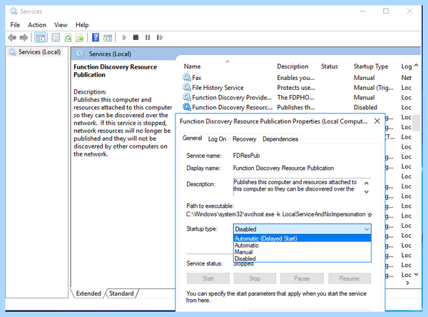 Function discovery resource publication как включить