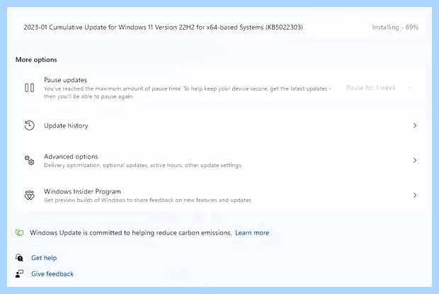 Windows не может установить обновления