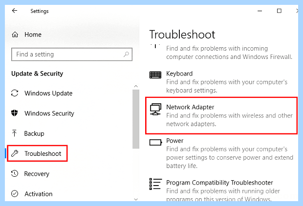 Windows не удалось найти драйвер сетевого адаптера