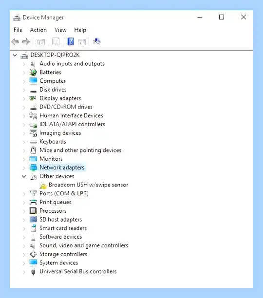 Windows не удалось обнаружить сетевой адаптер